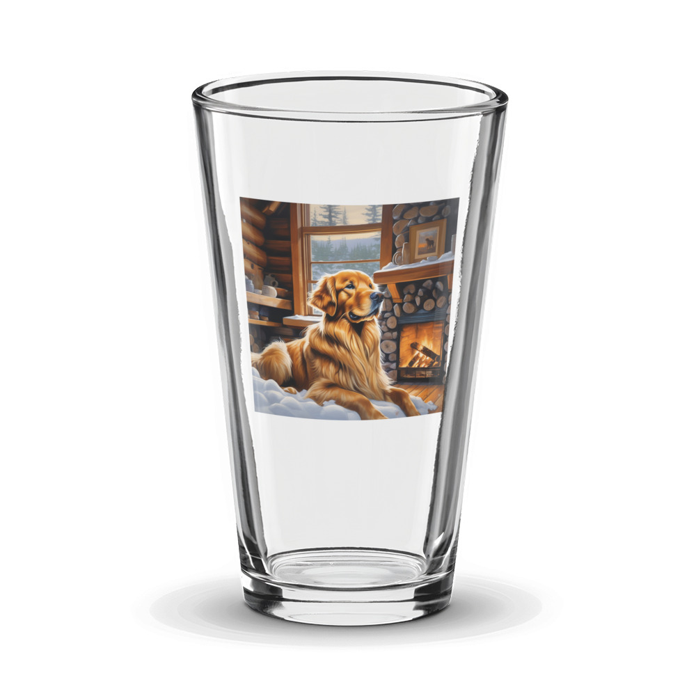 PugMug Custom Golden Retriever Glass Tumbler