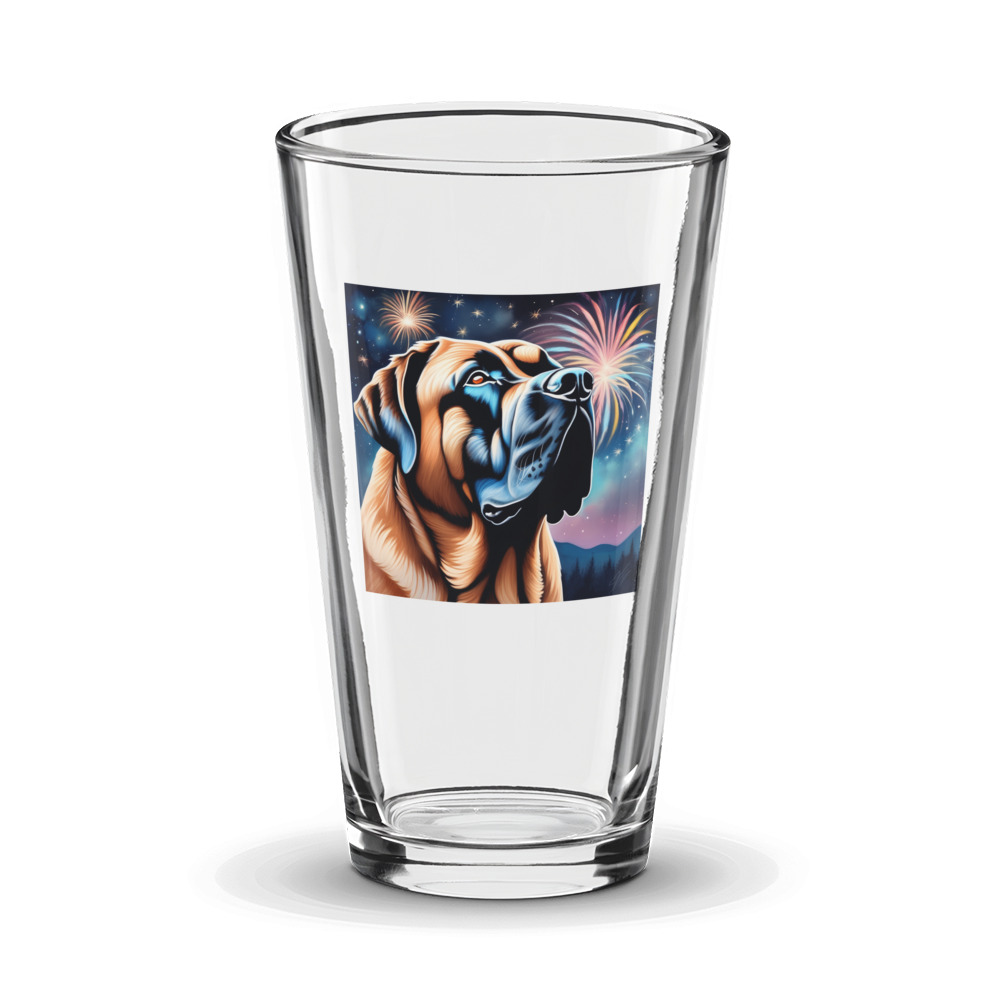 PugMug Custom Mastiff Glass Tumbler