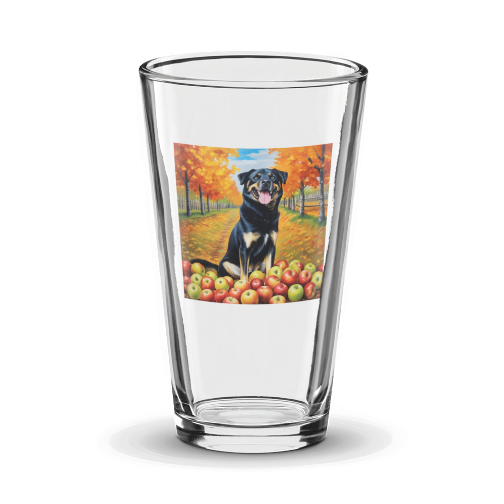 PugMug Custom Blue Glass Tumbler
