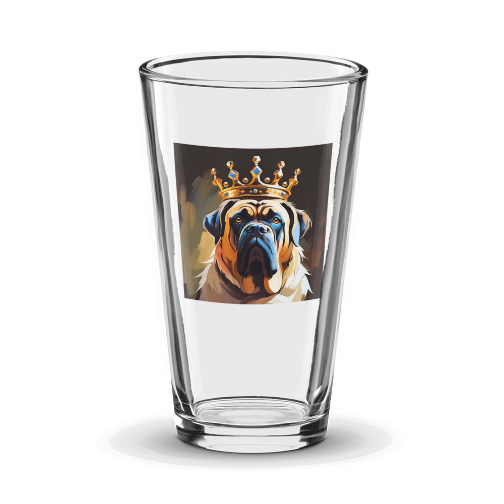 PugMug Custom Mastiff Glass Tumbler