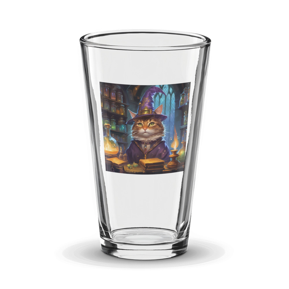 PugMug Custom Tabby Companion Cat Glass Tumbler
