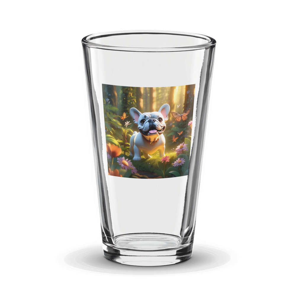 PugMug Custom Bulldog Glass Tumbler
