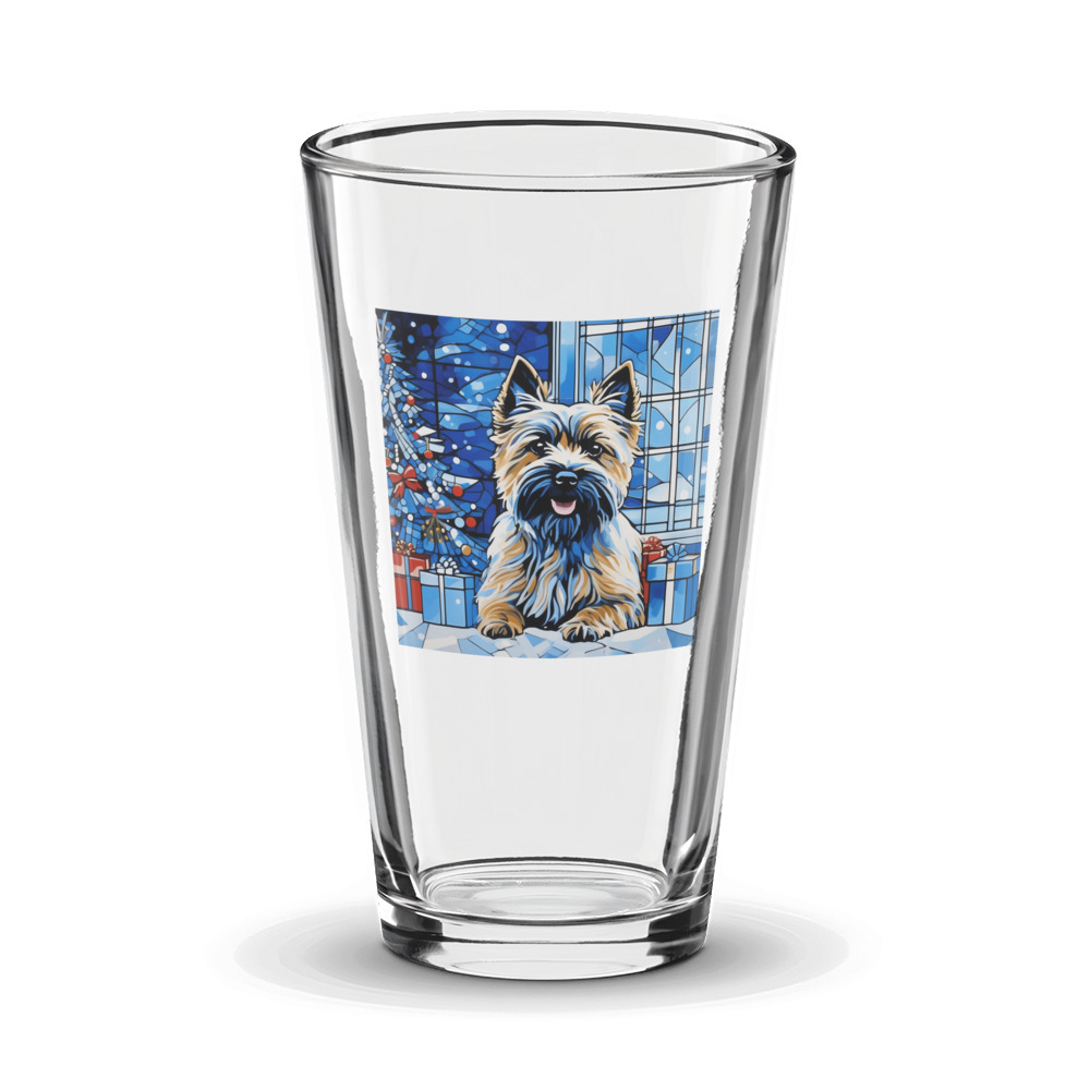 PugMug Custom Cairn Terrier Glass Tumbler