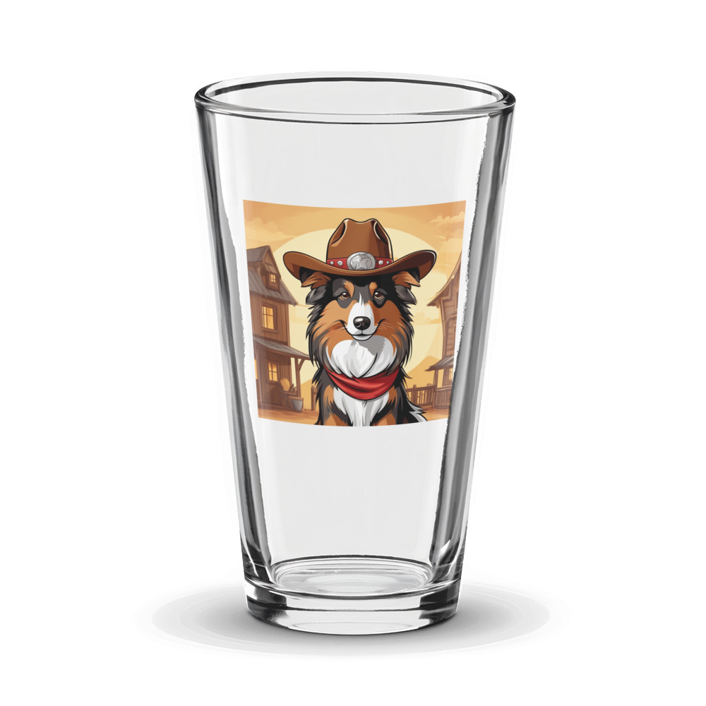 PugMug Custom Shetland Sheepdog Glass Tumbler