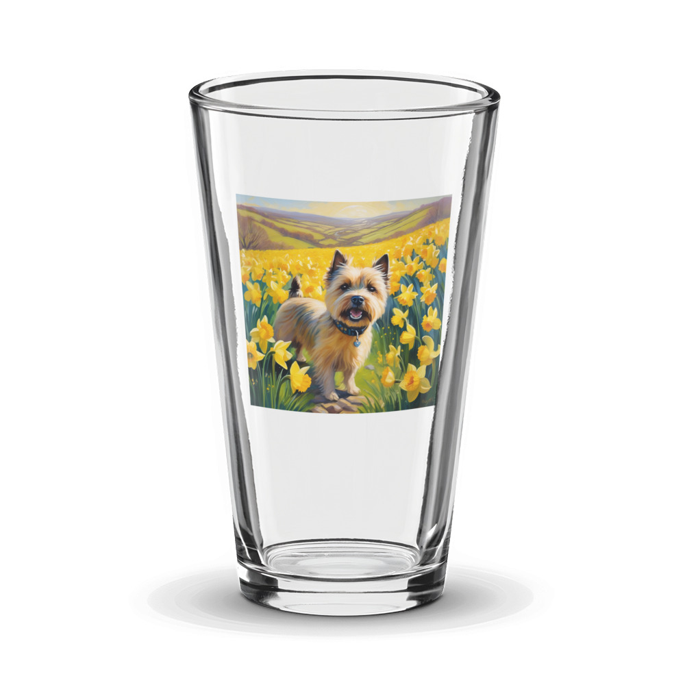 PugMug Custom Cairn Terrier Glass Tumbler
