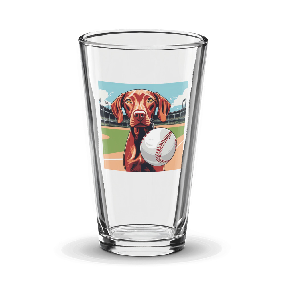 PugMug Custom Vizsla Glass Tumbler
