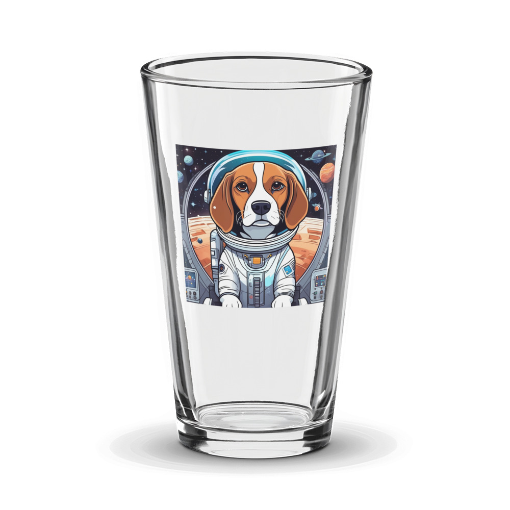 PugMug Custom Beagle Glass Tumbler