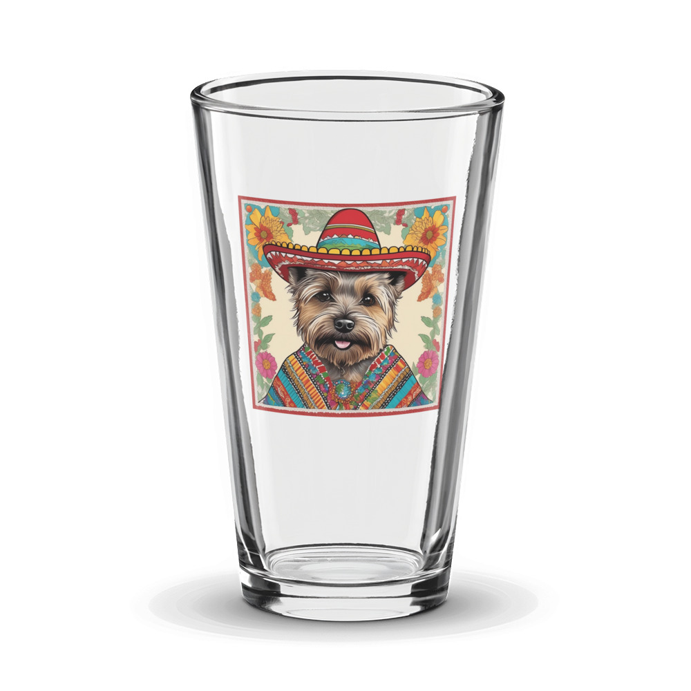 PugMug Custom Cairn Terrier Glass Tumbler