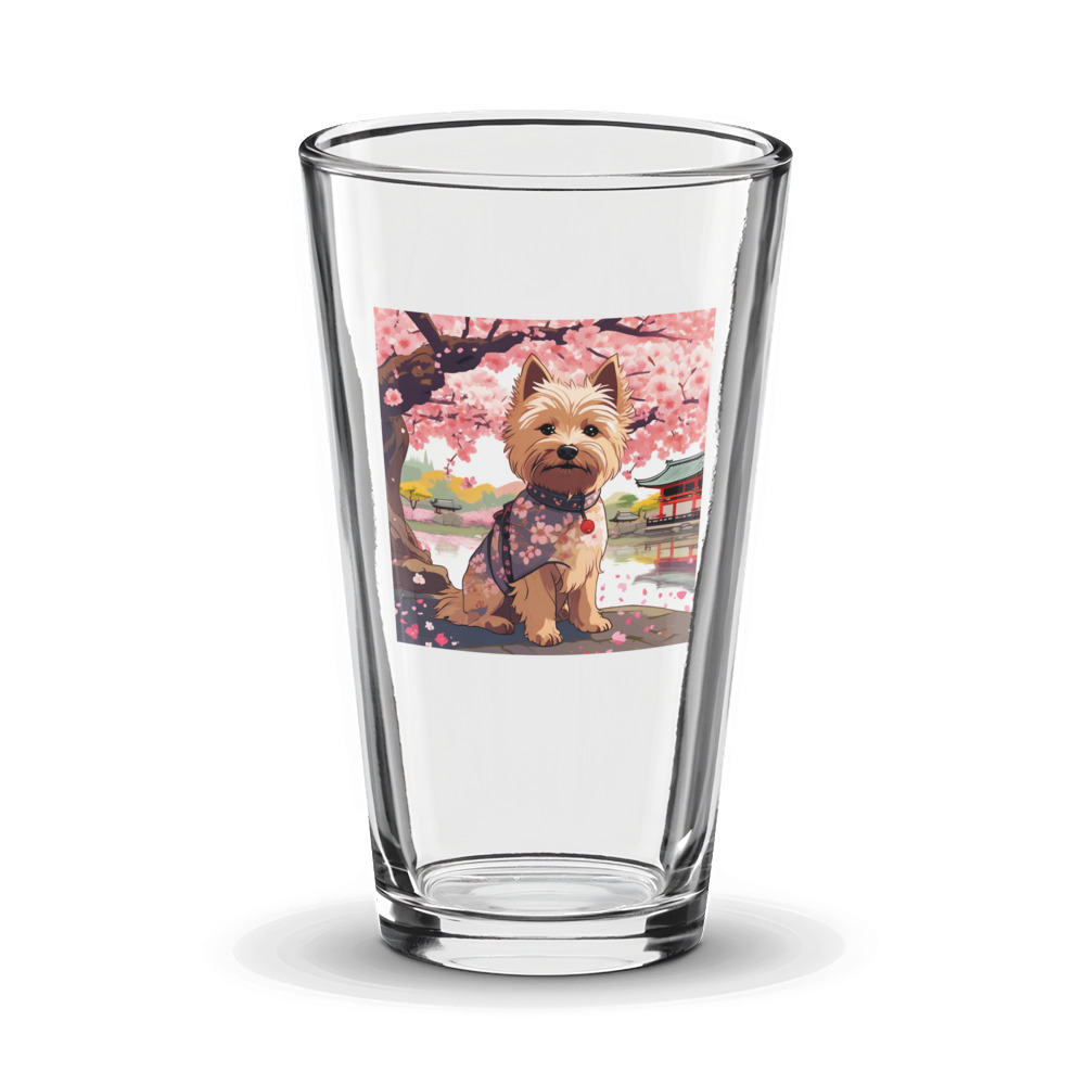 PugMug Custom Cairn Terrier Glass Tumbler