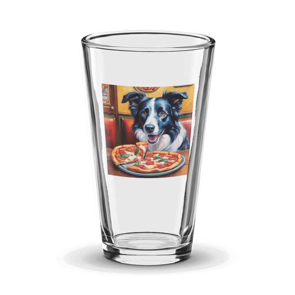 PugMug Custom Border Collie Glass Tumbler