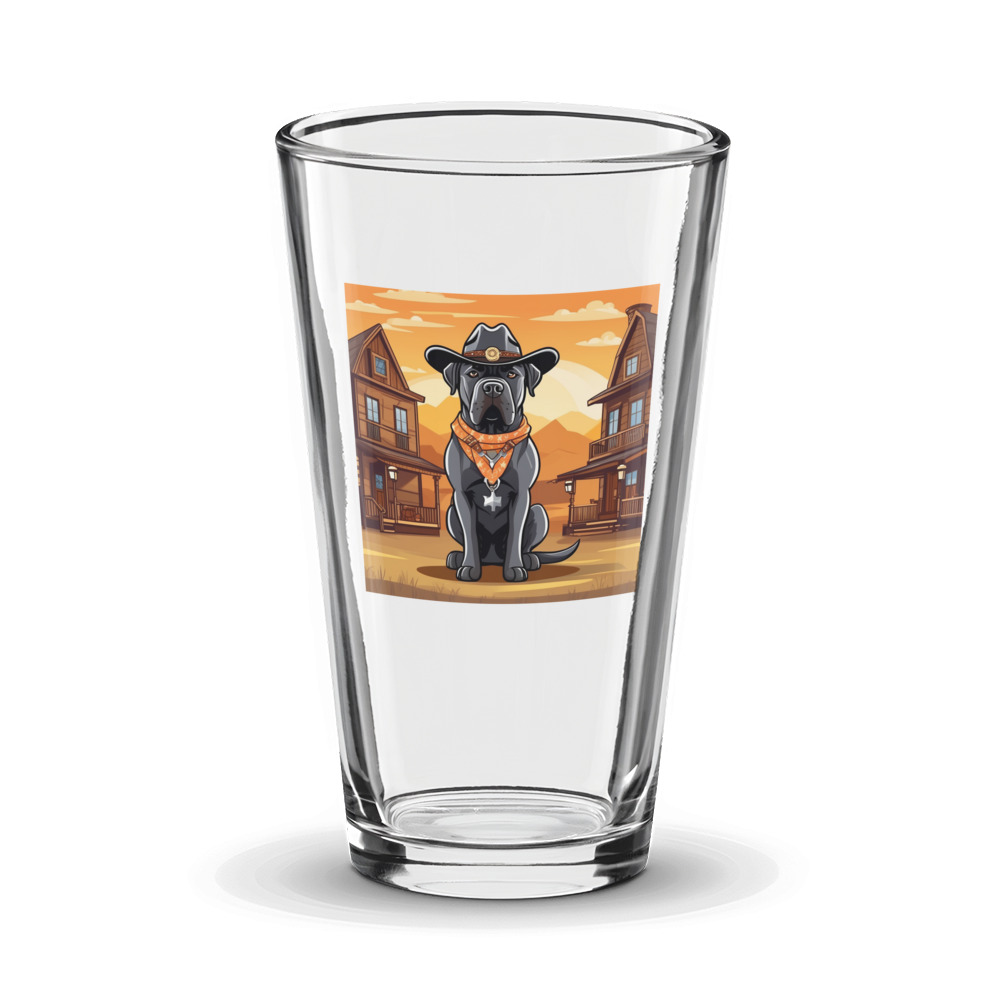 PugMug Custom Cane Corso Glass Tumbler