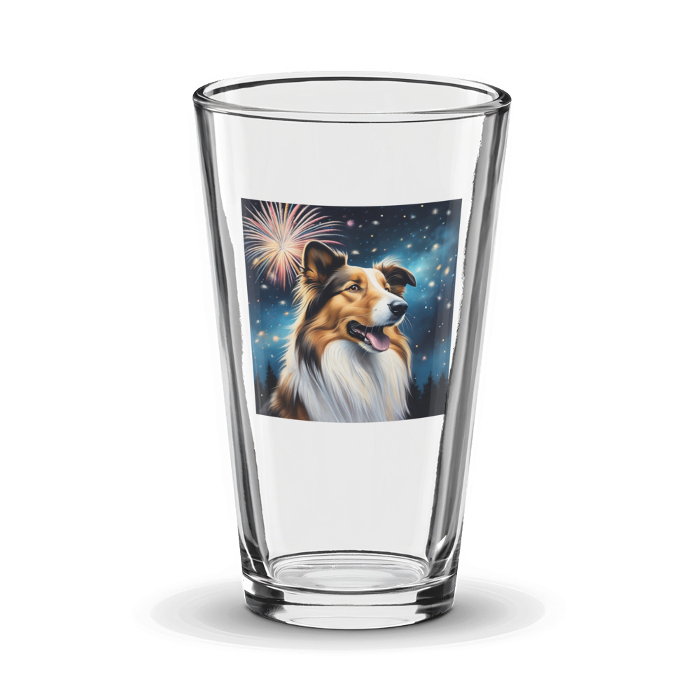 PugMug Custom Collie Glass Tumbler