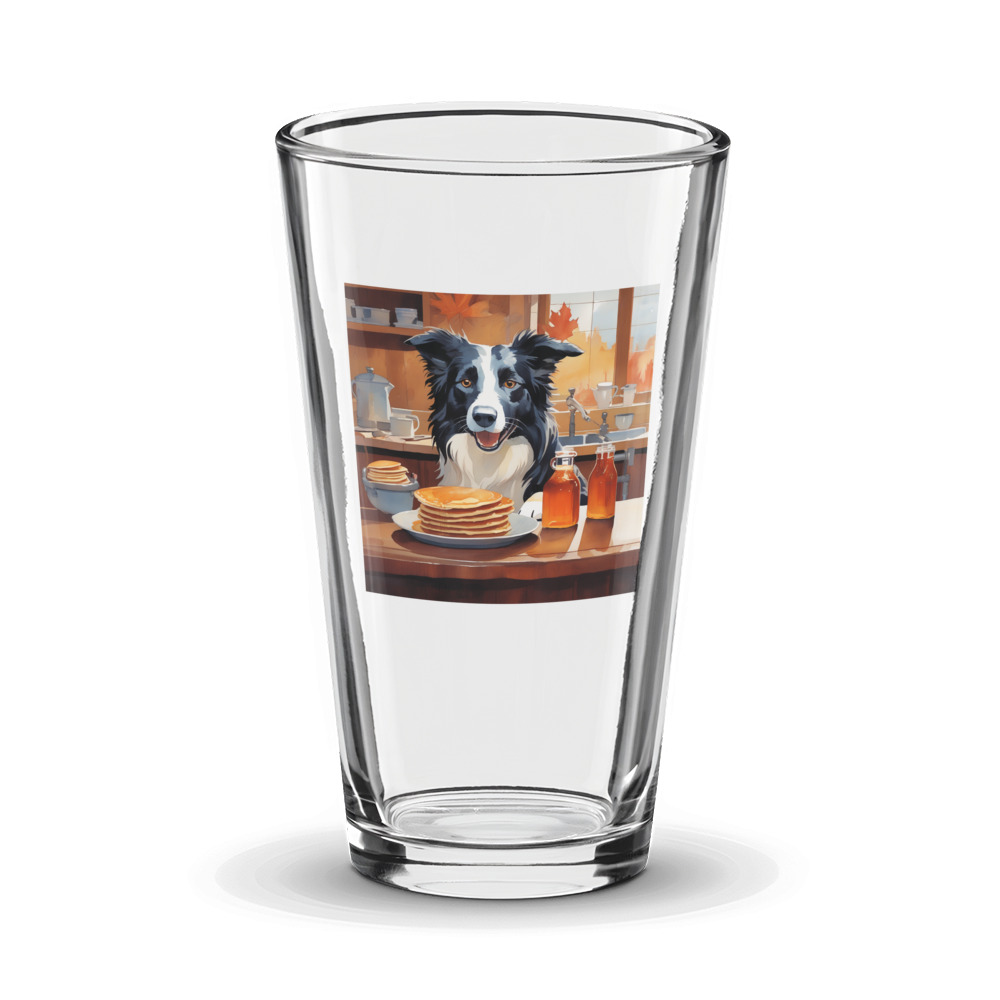 PugMug Custom Border Collie Glass Tumbler