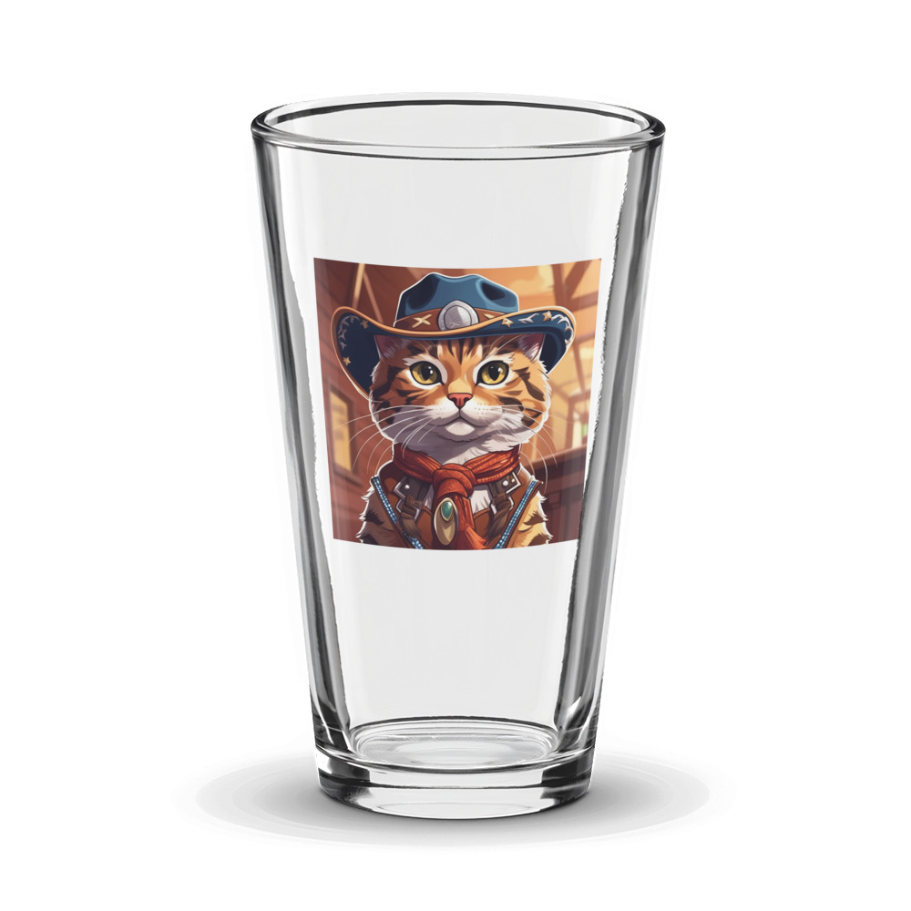 PugMug Custom Tabby Exotic Cat Glass Tumbler