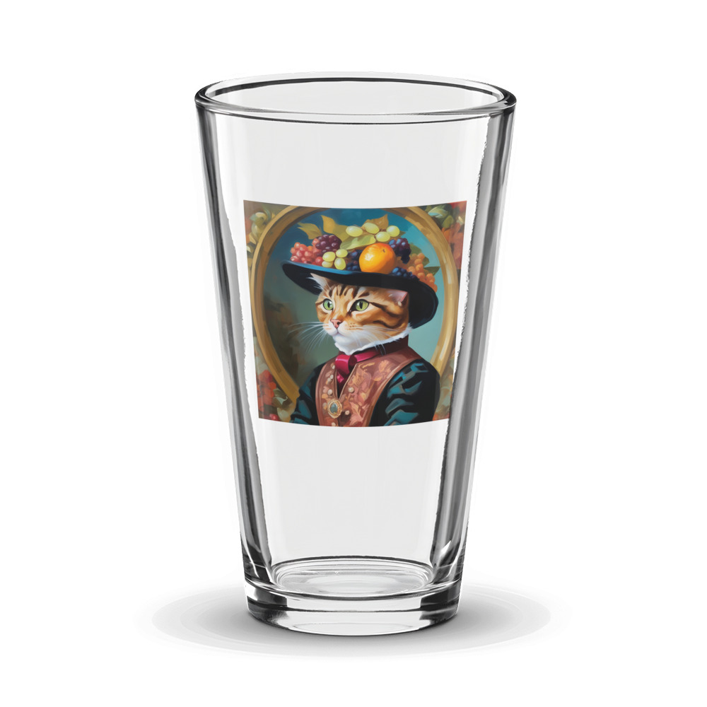 PugMug Custom Tabby Exotic Cat Glass Tumbler