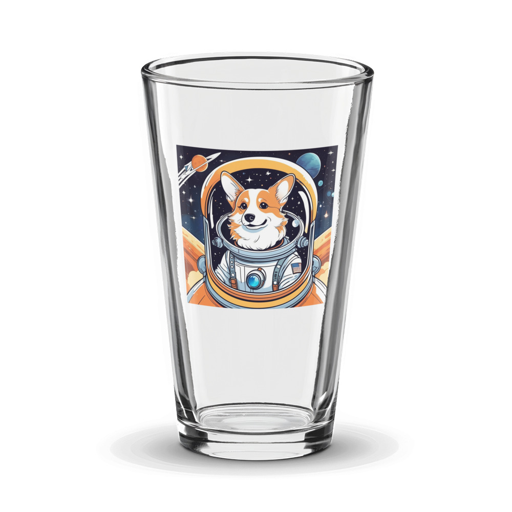 PugMug Custom Pembroke Welsh Corgi Glass Tumbler