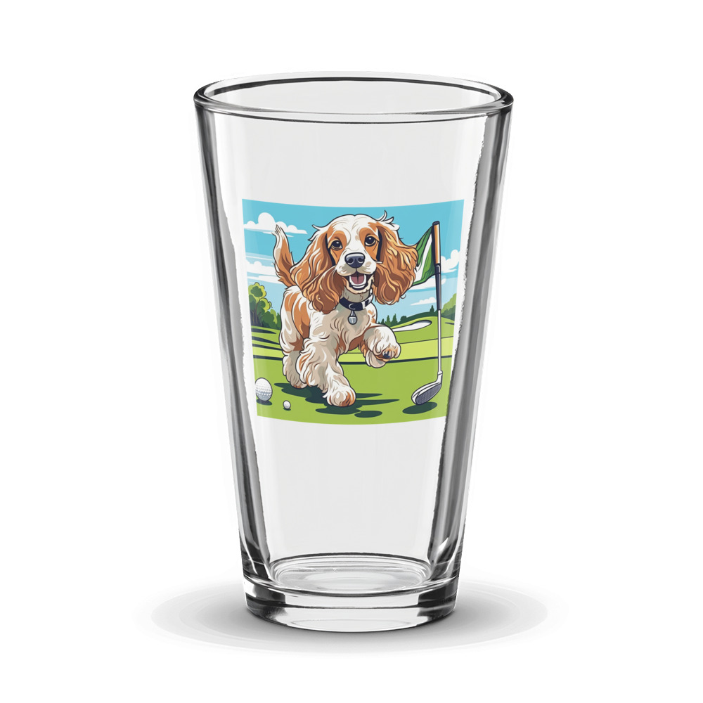 PugMug Custom English Cocker Spaniel Glass Tumbler