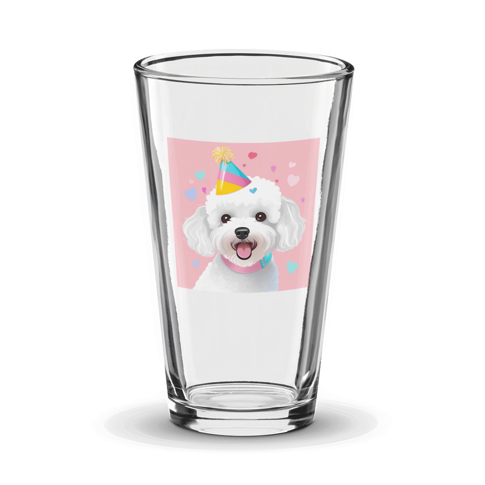 PugMug Custom Bichons Frise Glass Tumbler