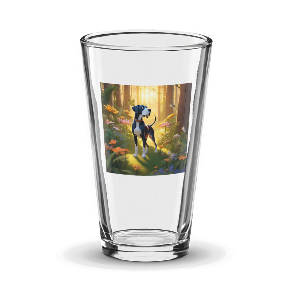 PugMug Custom Great Dane Glass Tumbler
