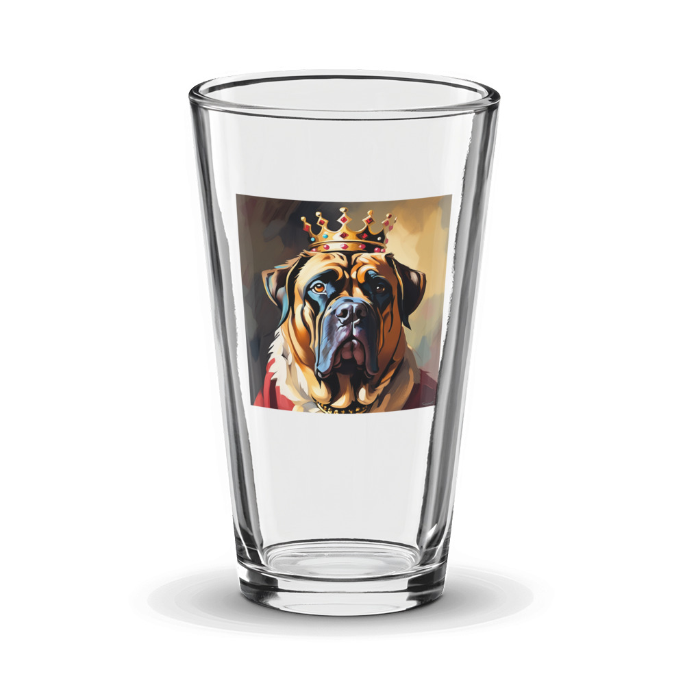 PugMug Custom Mastiff Glass Tumbler