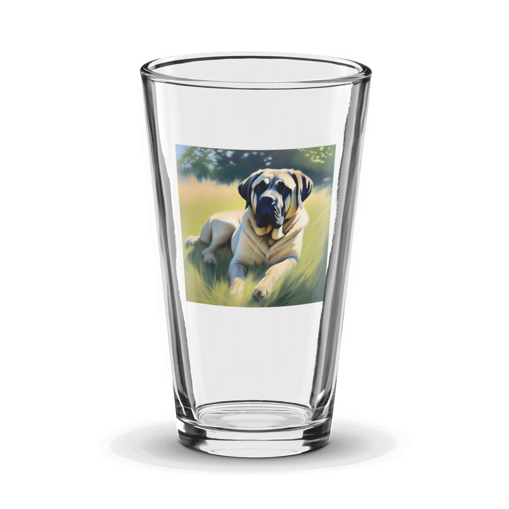 PugMug Custom Mastiff Glass Tumbler