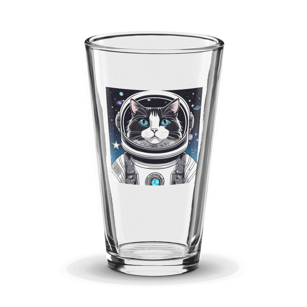 PugMug Custom Black Ragdoll Cat Glass Tumbler