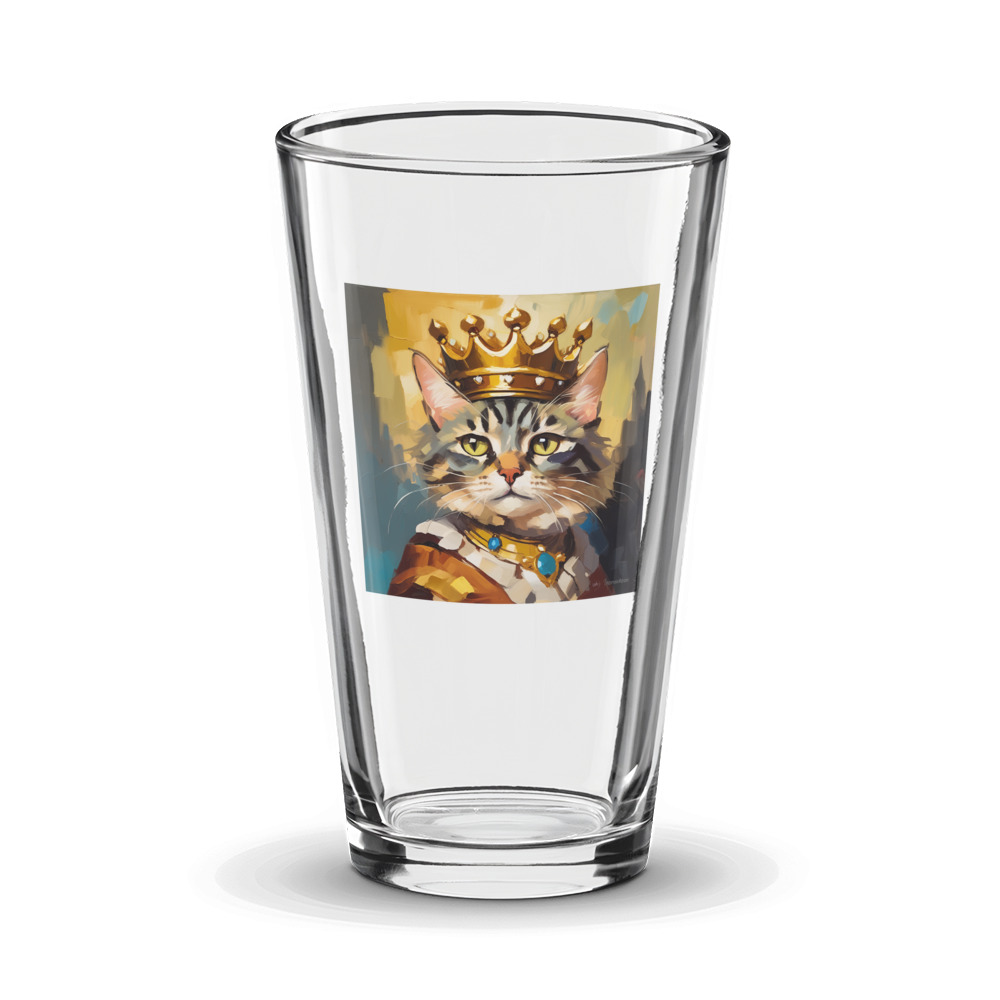 PugMug Custom Tabby Companion Cat Glass Tumbler