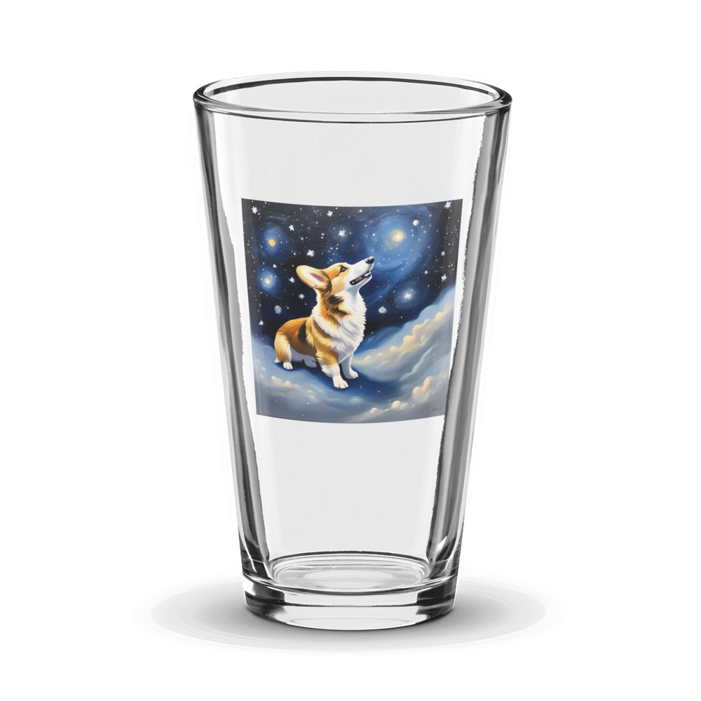 PugMug Custom Pembroke Welsh Corgi Glass Tumbler