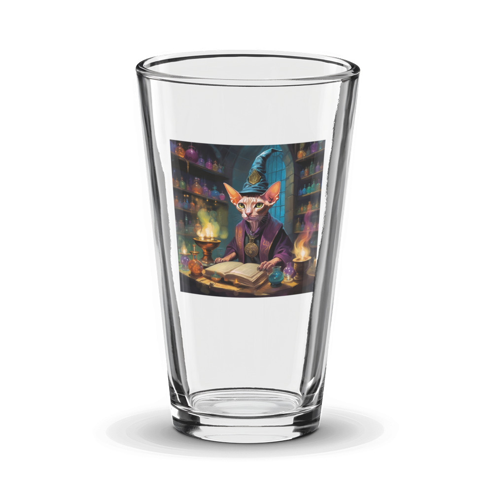 PugMug Custom Tabby Sphynx Cat Glass Tumbler