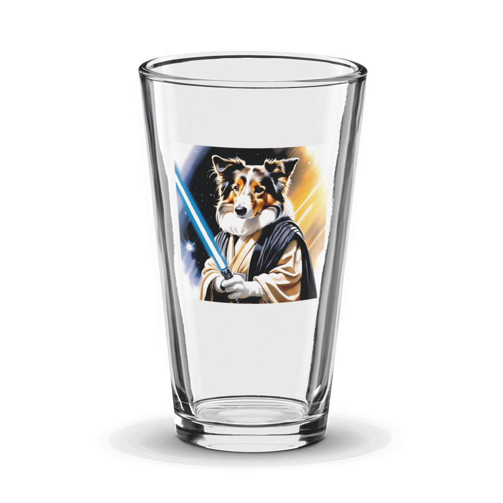 PugMug Custom Collie Glass Tumbler