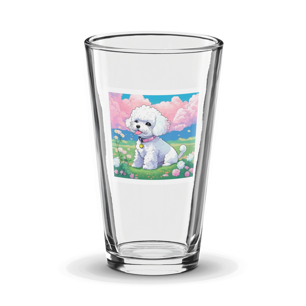 PugMug Custom Bichons Frise Glass Tumbler