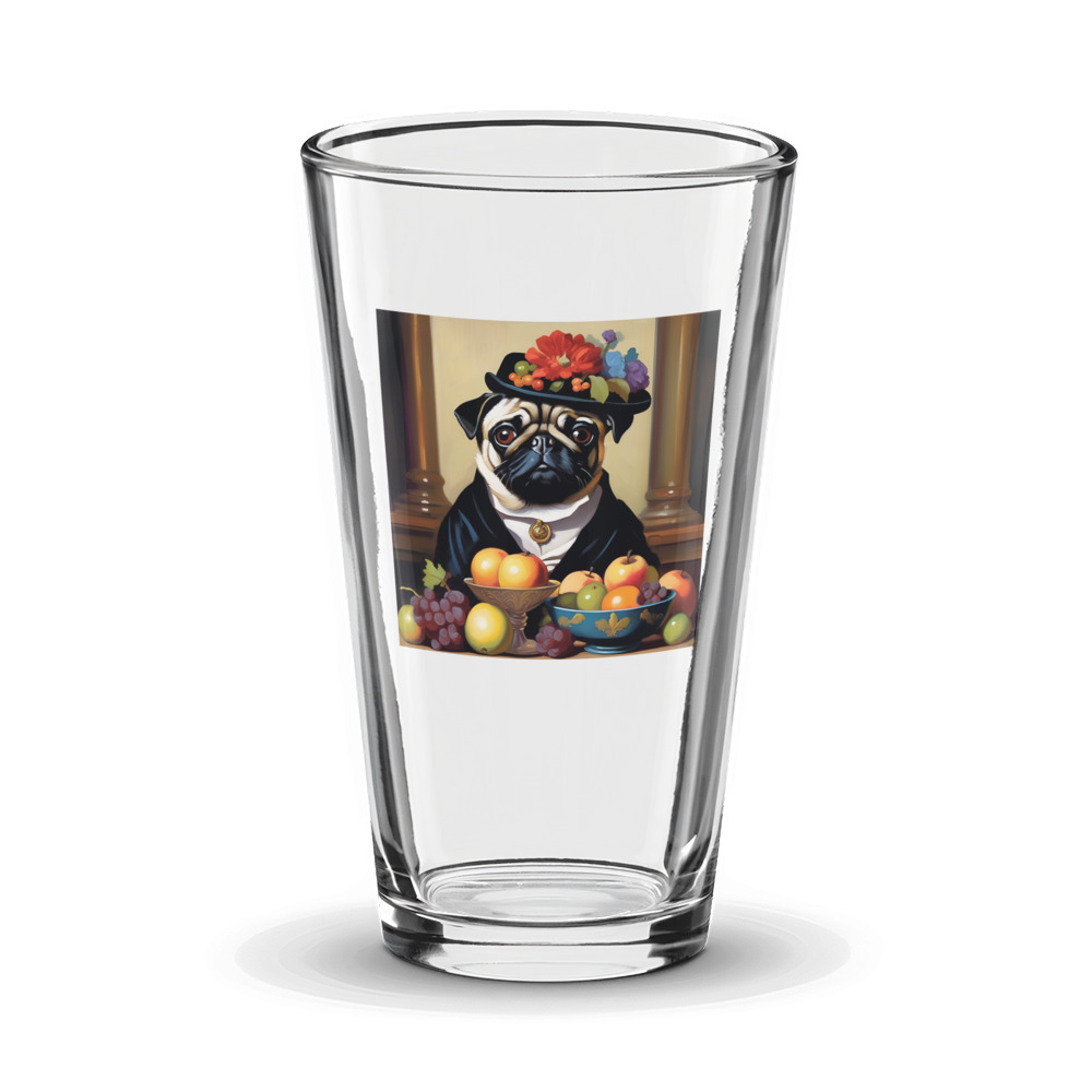 PugMug Custom Pug Glass Tumbler