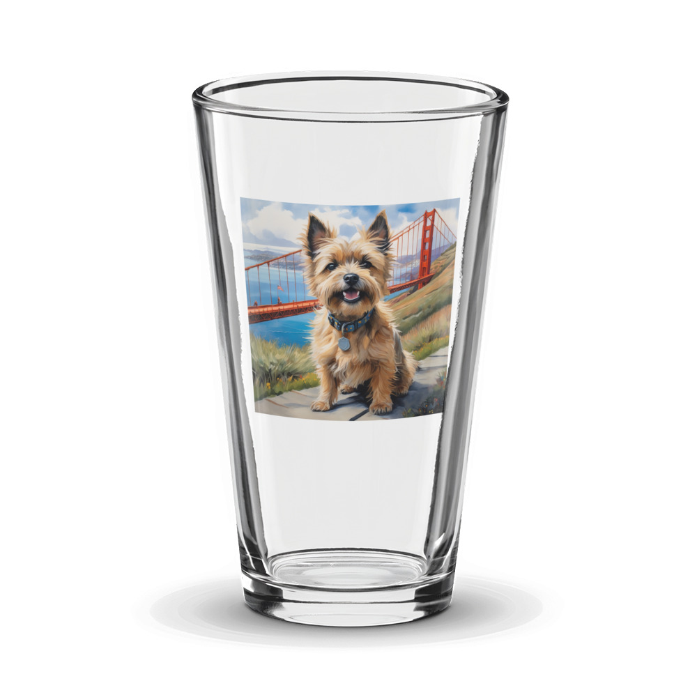 PugMug Custom Cairn Terrier Glass Tumbler