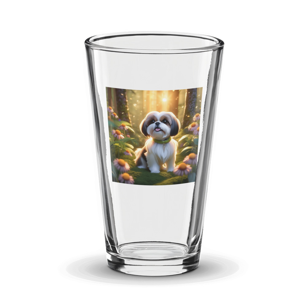PugMug Custom Shih Tzu Glass Tumbler