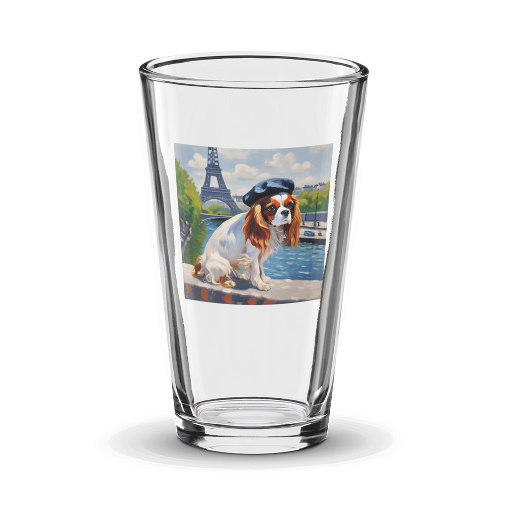 PugMug Custom Cavalier King Charles Spaniel Glass Tumbler