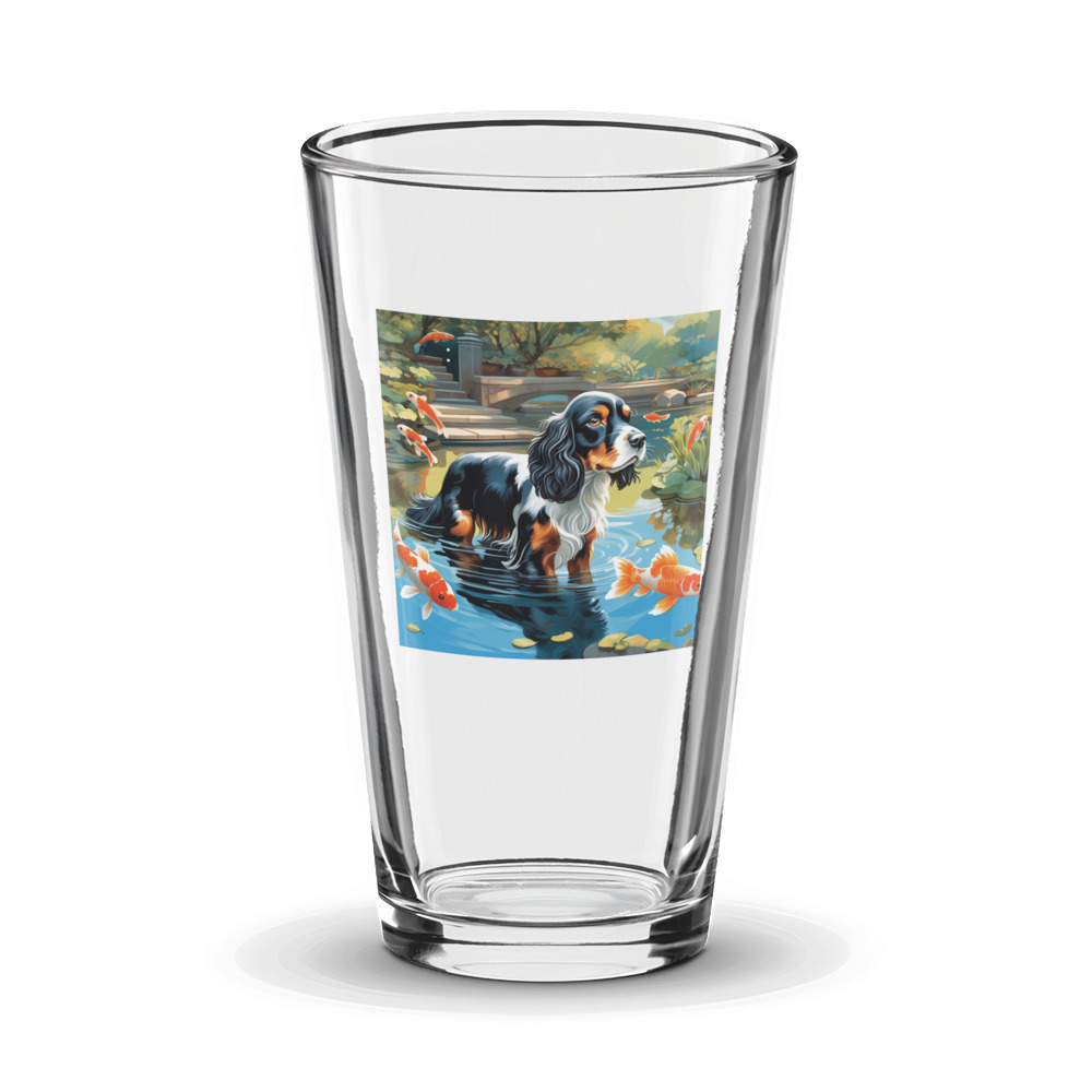 PugMug Custom Cocker Spaniel Glass Tumbler