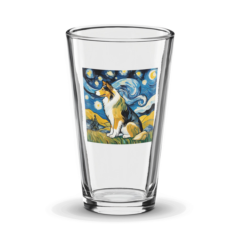 PugMug Custom Collie Glass Tumbler