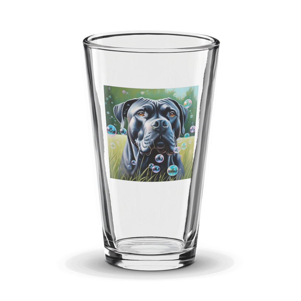 PugMug Custom Cane Corso Glass Tumbler