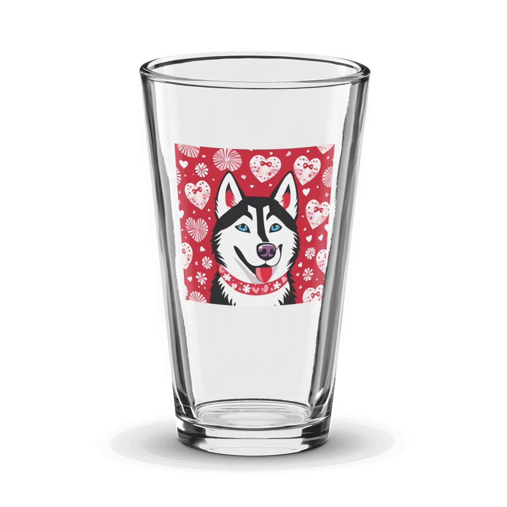 PugMug Custom Siberian Husky Glass Tumbler