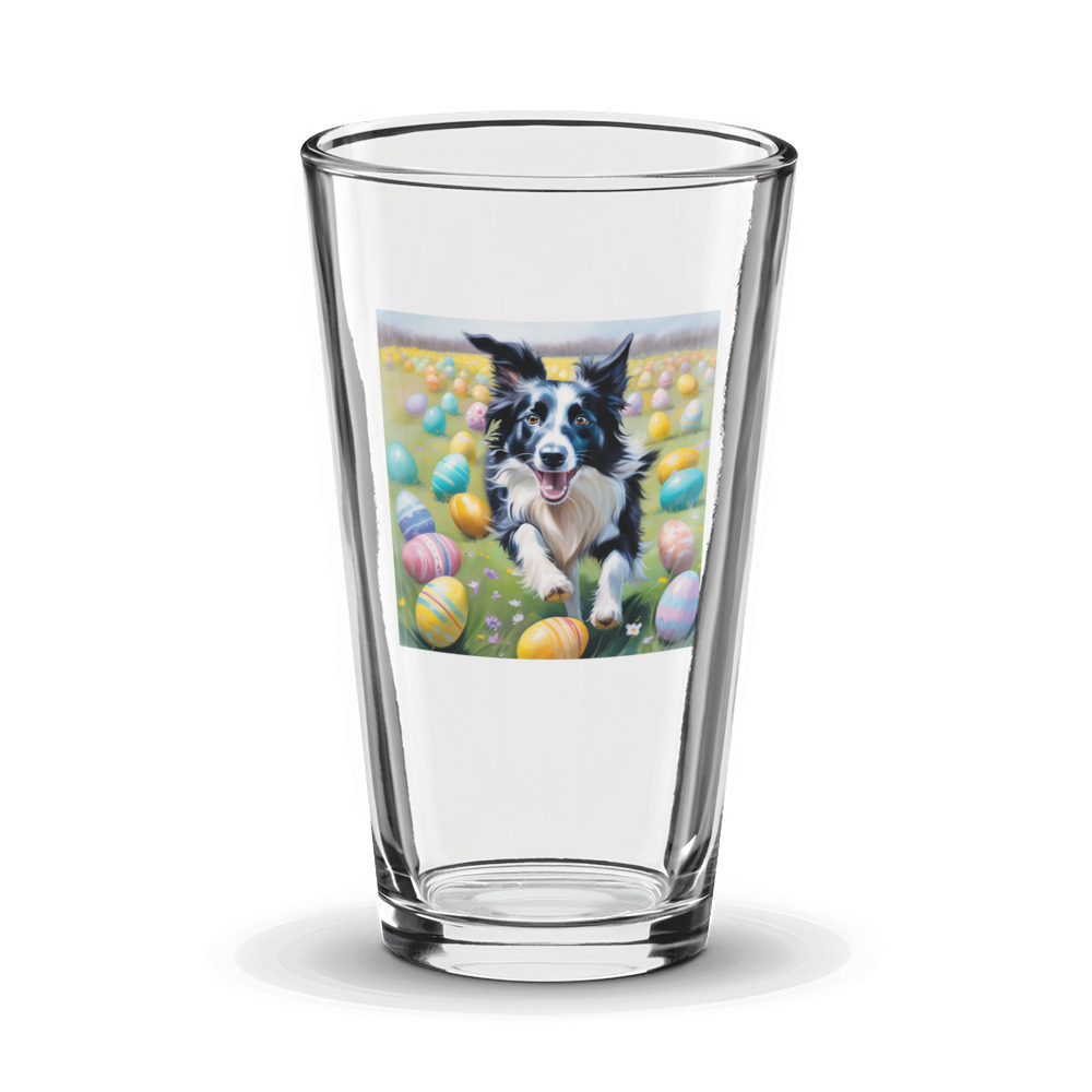 PugMug Custom Border Collie Glass Tumbler