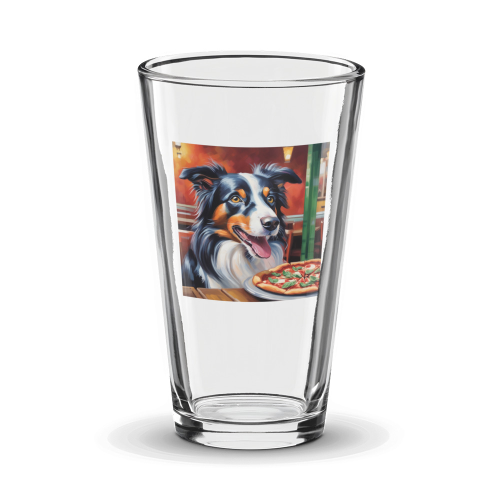 PugMug Custom Border Collie Glass Tumbler