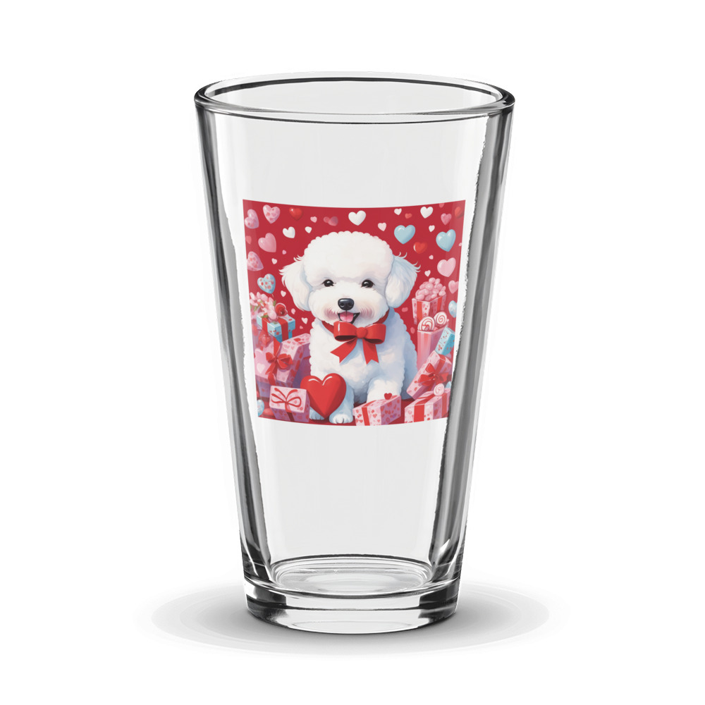 PugMug Custom Bichons Frise Glass Tumbler
