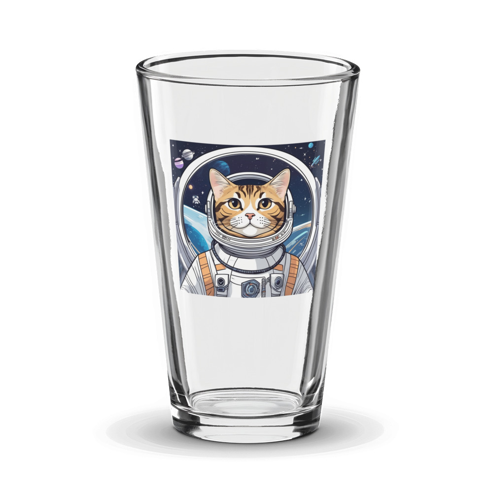 PugMug Custom Tabby American Shorthair Cat Glass Tumbler