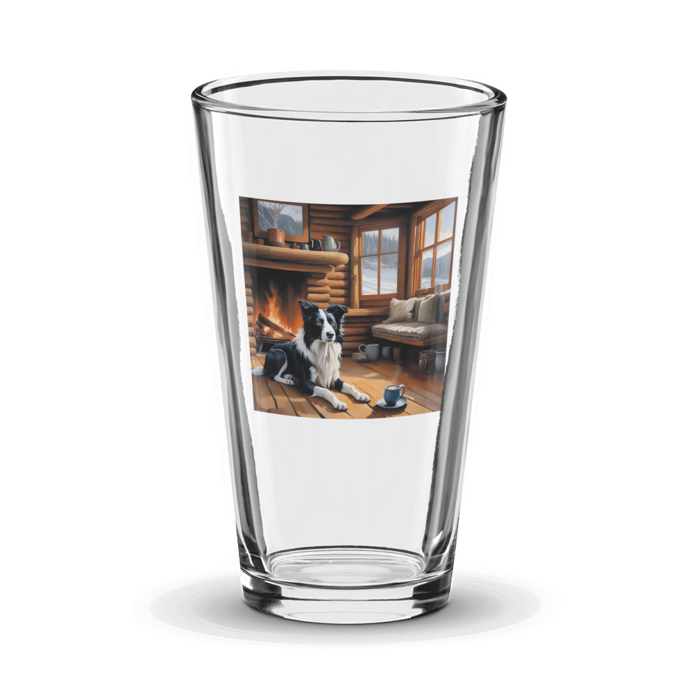 PugMug Custom Border Collie Glass Tumbler