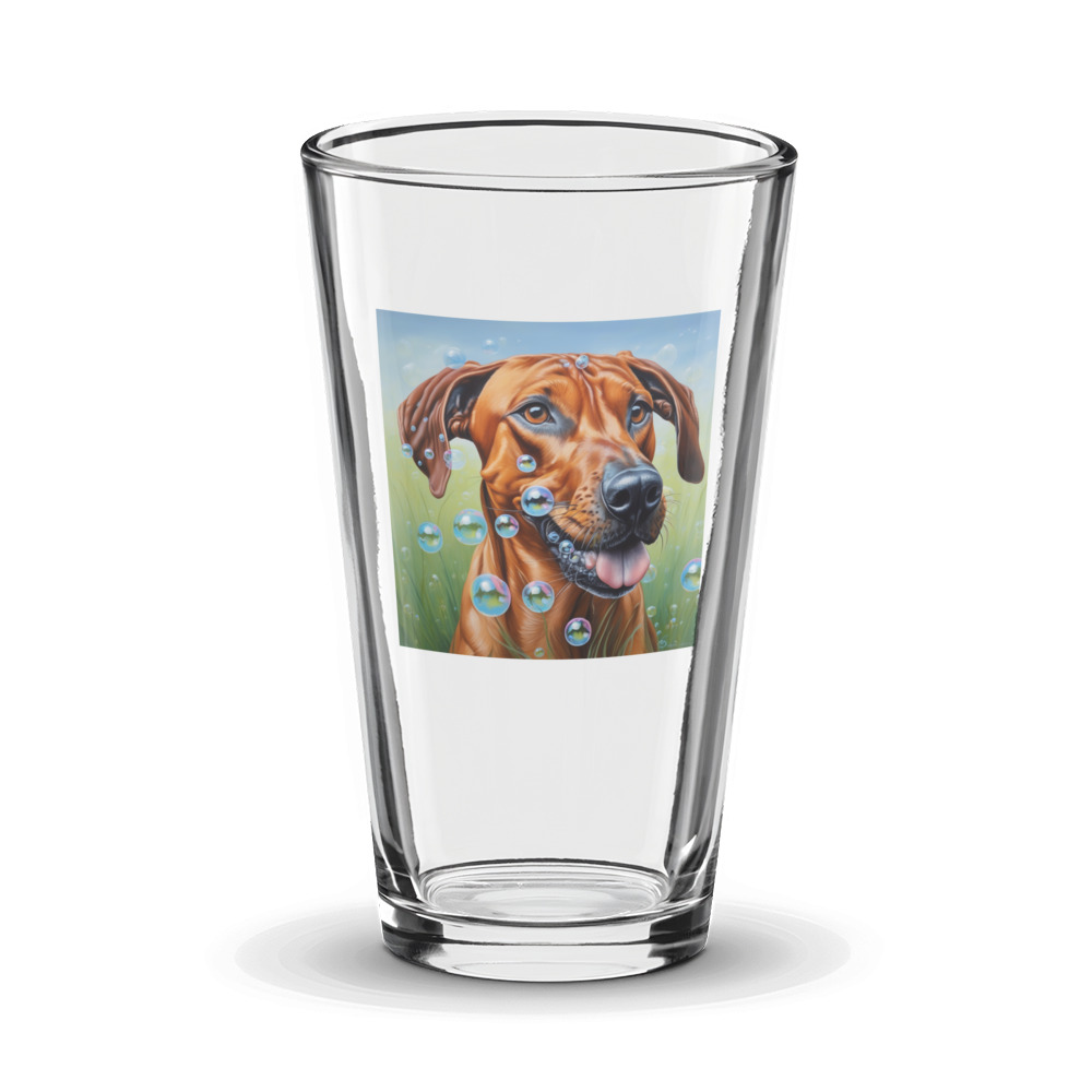 PugMug Custom Rhodesian Ridgeback Glass Tumbler
