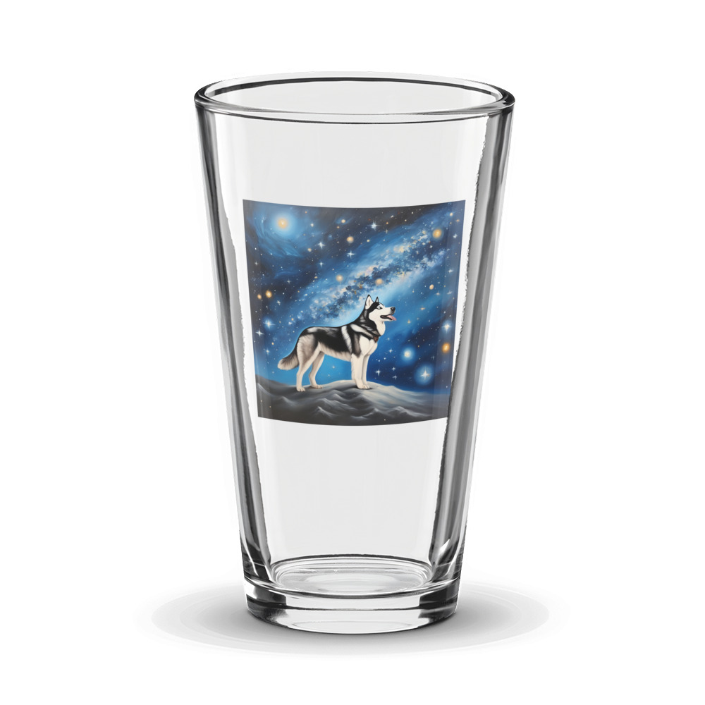 PugMug Custom Siberian Husky Glass Tumbler