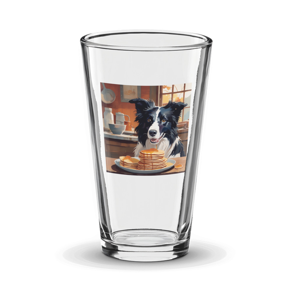 PugMug Custom Border Collie Glass Tumbler