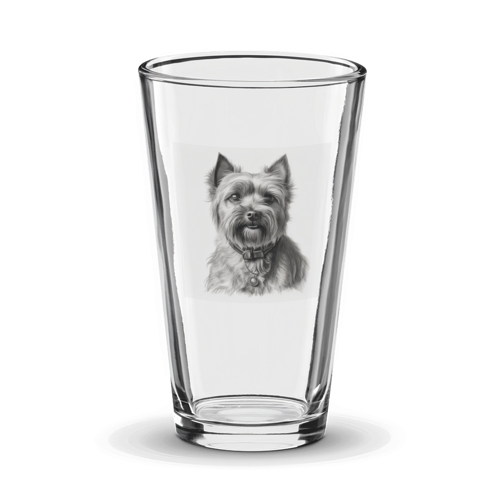 PugMug Custom Cairn Terrier Glass Tumbler