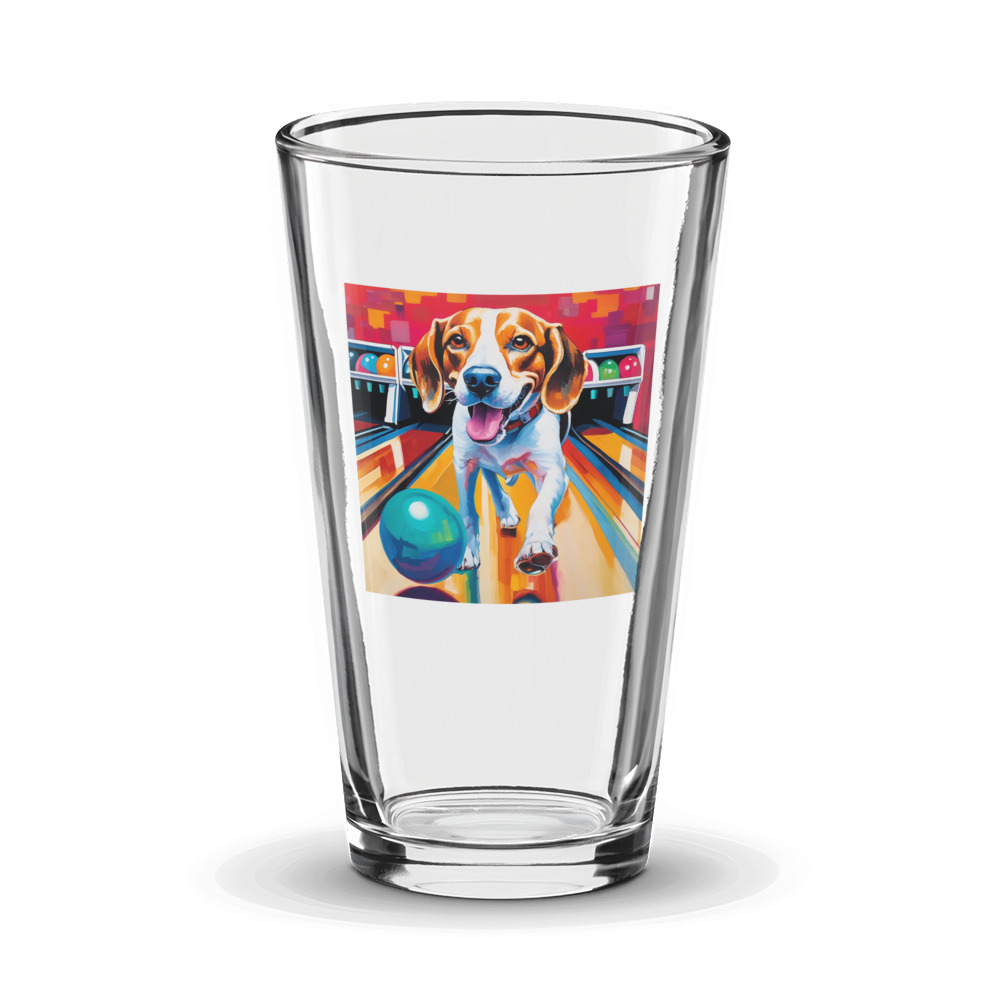 PugMug Custom Beagle Glass Tumbler