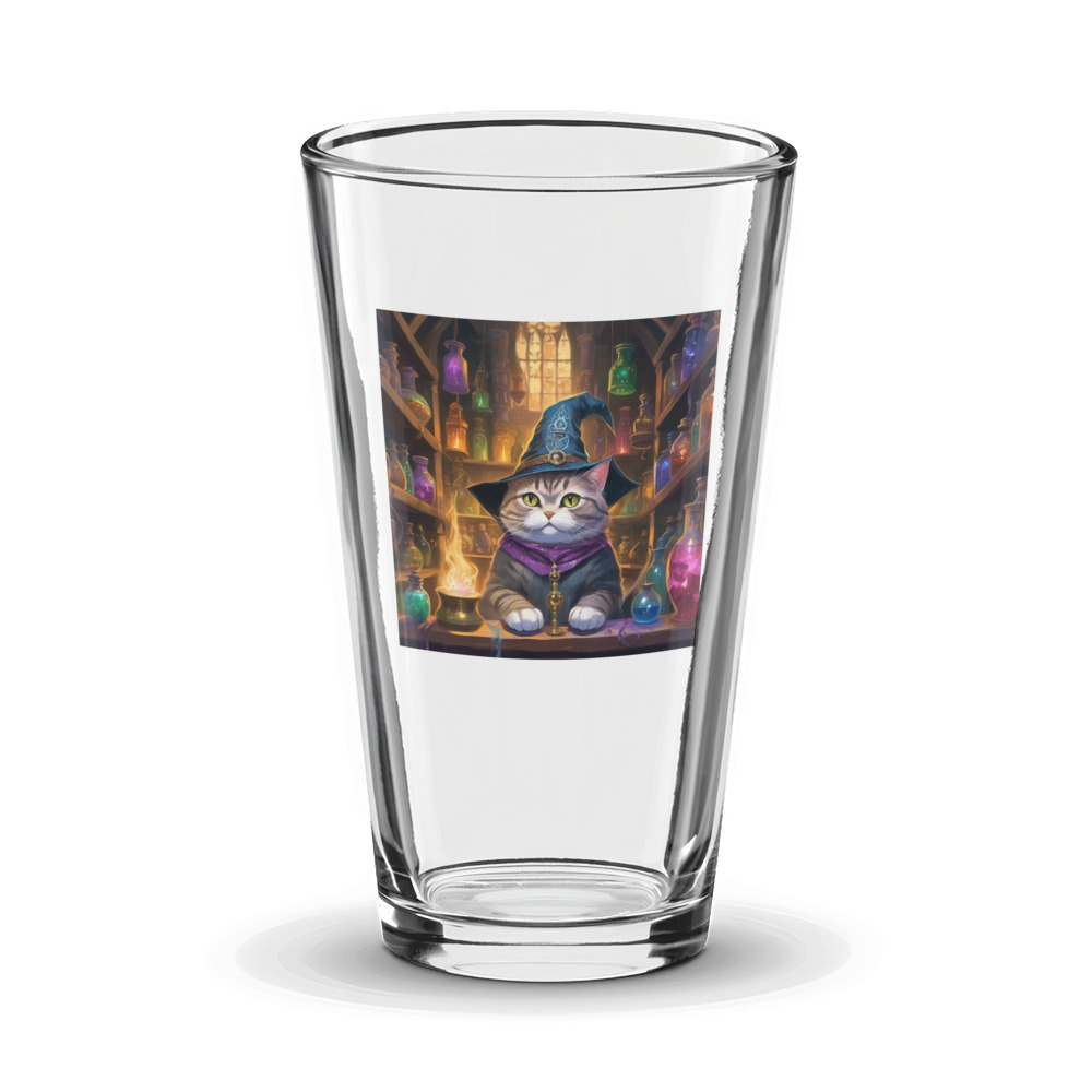 PugMug Custom Tabby British Shorthair Cat Glass Tumbler